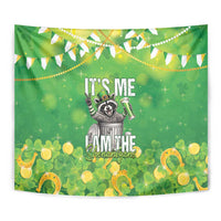Funny Raccoon St Patrick's Day Tapestry It's Me I Am the Shenanigans
