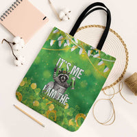 Funny Raccoon St Patrick's Day Tote Bag It's Me I Am the Shenanigans