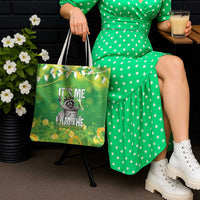 Funny Raccoon St Patrick's Day Tote Bag It's Me I Am the Shenanigans