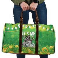 Funny Raccoon St Patrick's Day Travel Bag It's Me I Am the Shenanigans