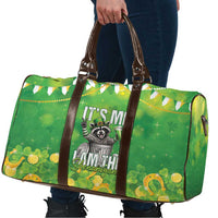 Funny Raccoon St Patrick's Day Travel Bag It's Me I Am the Shenanigans