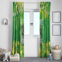 Funny Raccoon St Patrick's Day Window Curtain It's Me I Am the Shenanigans