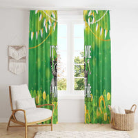 Funny Raccoon St Patrick's Day Window Curtain It's Me I Am the Shenanigans