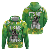 Funny Raccoon St Patrick's Day Zip Hoodie It's Me I Am the Shenanigans