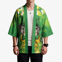 Funny Cat St Patrick's Day Kimono Irish Leprechaun Lucky Cat