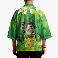 Funny Cat St Patrick's Day Kimono Irish Leprechaun Lucky Cat