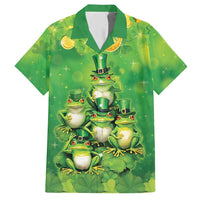 Funny Frog St Patrick's Day Hawaiian Shirt Lucky Shamrock Frog
