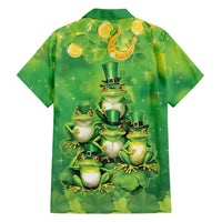 Funny Frog St Patrick's Day Hawaiian Shirt Lucky Shamrock Frog