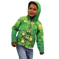 Funny Frog St Patrick's Day Kid Hoodie Lucky Shamrock Frog