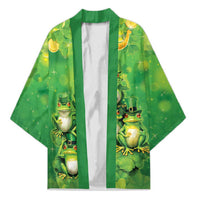 Funny Frog St Patrick's Day Kimono Lucky Shamrock Frog