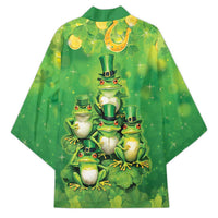 Funny Frog St Patrick's Day Kimono Lucky Shamrock Frog