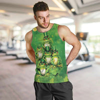 Funny Frog St Patrick's Day Men Tank Top Lucky Shamrock Frog