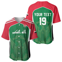 Custom World Football 2026 Iraq Baseball Jersey Eagle of Saladin Championship Spirit
