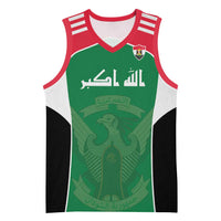 Custom World Football 2026 Iraq Basketball Jersey Eagle of Saladin Championship Spirit