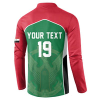 Custom World Football 2026 Iraq Button Sweatshirt Eagle of Saladin Championship Spirit