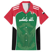 Custom World Football 2026 Iraq Hawaiian Shirt Eagle of Saladin Championship Spirit