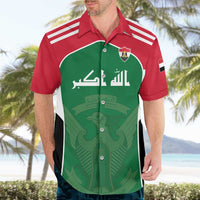 Custom World Football 2026 Iraq Hawaiian Shirt Eagle of Saladin Championship Spirit