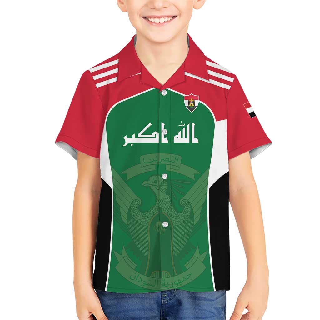 Custom World Football 2026 Iraq Hawaiian Shirt Eagle of Saladin Championship Spirit