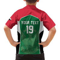 Custom World Football 2026 Iraq Kid Hawaiian Shirt Eagle of Saladin Championship Spirit