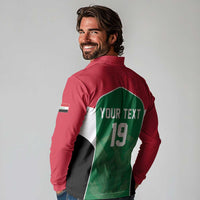 Custom World Football 2026 Iraq Long Sleeve Polo Shirt Eagle of Saladin Championship Spirit