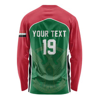 Custom World Football 2026 Iraq Long Sleeve Shirt Eagle of Saladin Championship Spirit