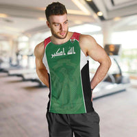 Custom World Football 2026 Iraq Men Tank Top Eagle of Saladin Championship Spirit