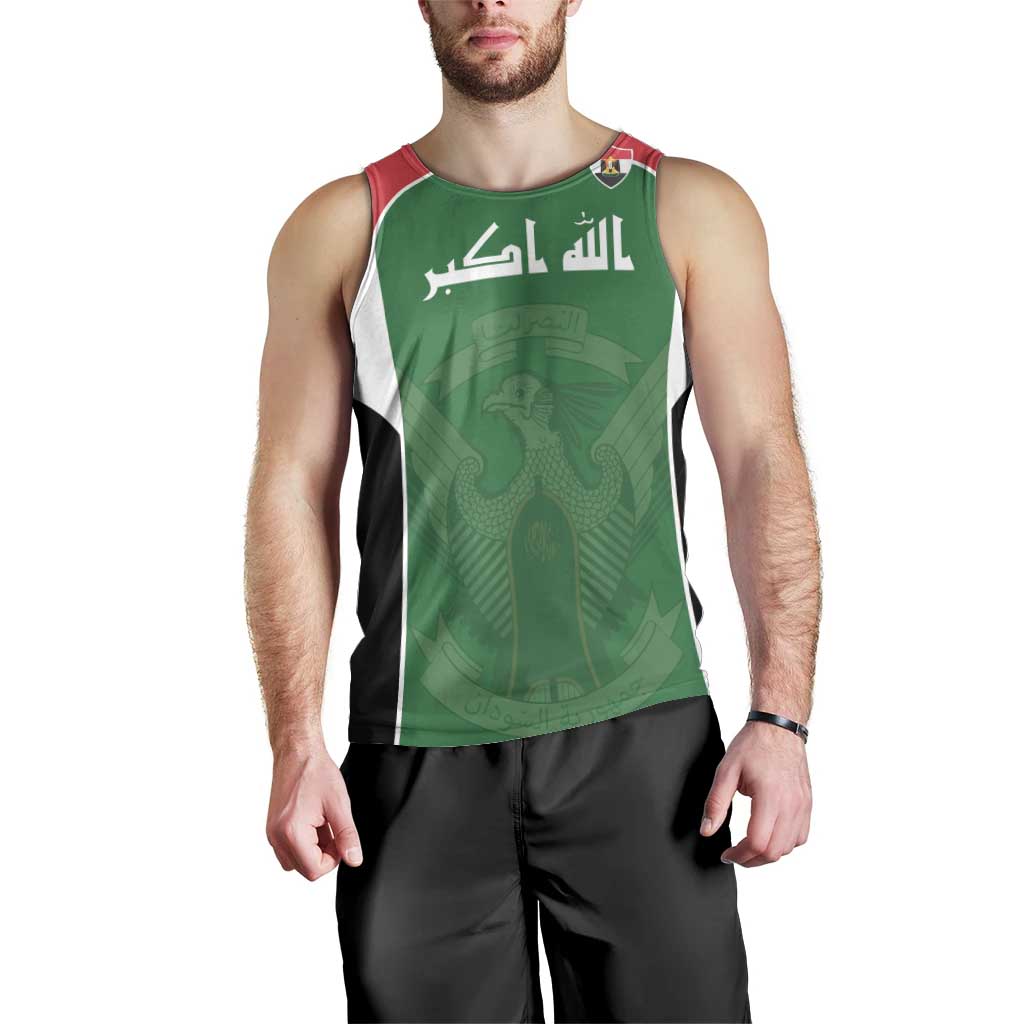 Custom World Football 2026 Iraq Men Tank Top Eagle of Saladin Championship Spirit