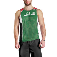 Custom World Football 2026 Iraq Men Tank Top Eagle of Saladin Championship Spirit
