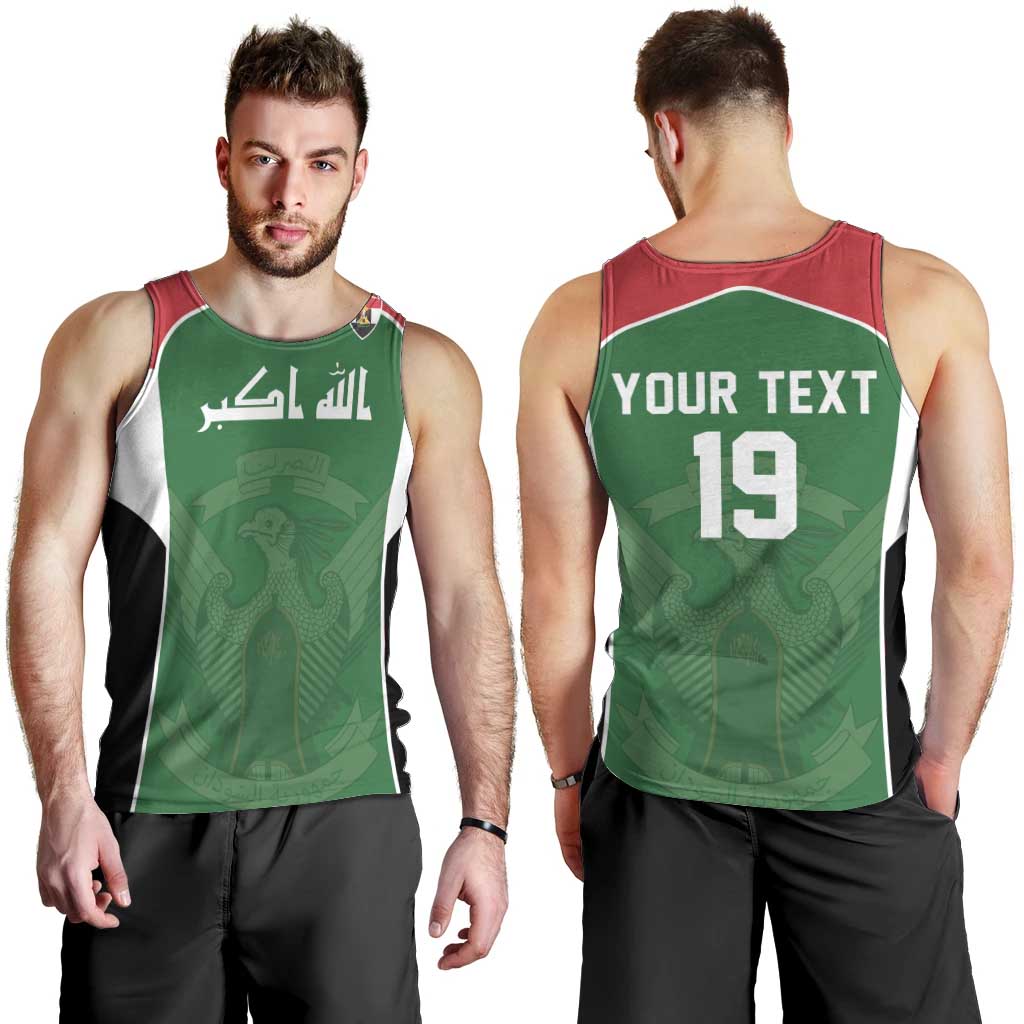 Custom World Football 2026 Iraq Men Tank Top Eagle of Saladin Championship Spirit