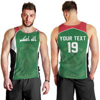 Custom World Football 2026 Iraq Men Tank Top Eagle of Saladin Championship Spirit