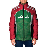 Custom World Football 2026 Iraq Padded Jacket Eagle of Saladin Championship Spirit