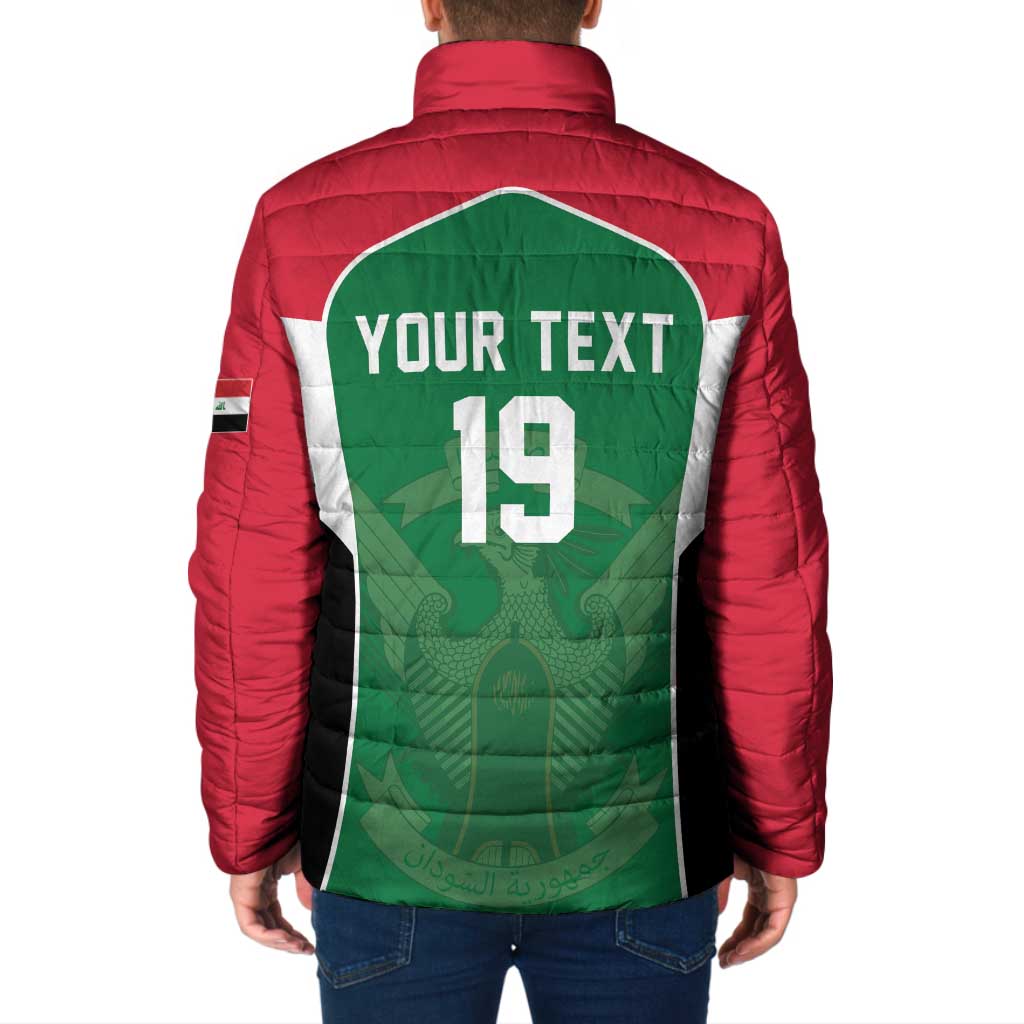 Custom World Football 2026 Iraq Padded Jacket Eagle of Saladin Championship Spirit