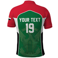 Custom World Football 2026 Iraq Polo Shirt Eagle of Saladin Championship Spirit
