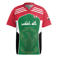 Custom World Football 2026 Iraq Rugby Jersey Eagle of Saladin Championship Spirit