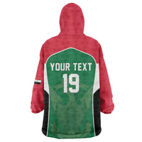 Custom World Football 2026 Iraq Wearable Blanket Hoodie Eagle of Saladin Championship Spirit