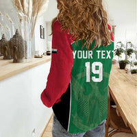Custom World Football 2026 Iraq Women Casual Shirt Eagle of Saladin Championship Spirit