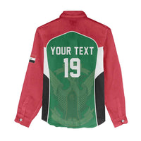 Custom World Football 2026 Iraq Women Casual Shirt Eagle of Saladin Championship Spirit