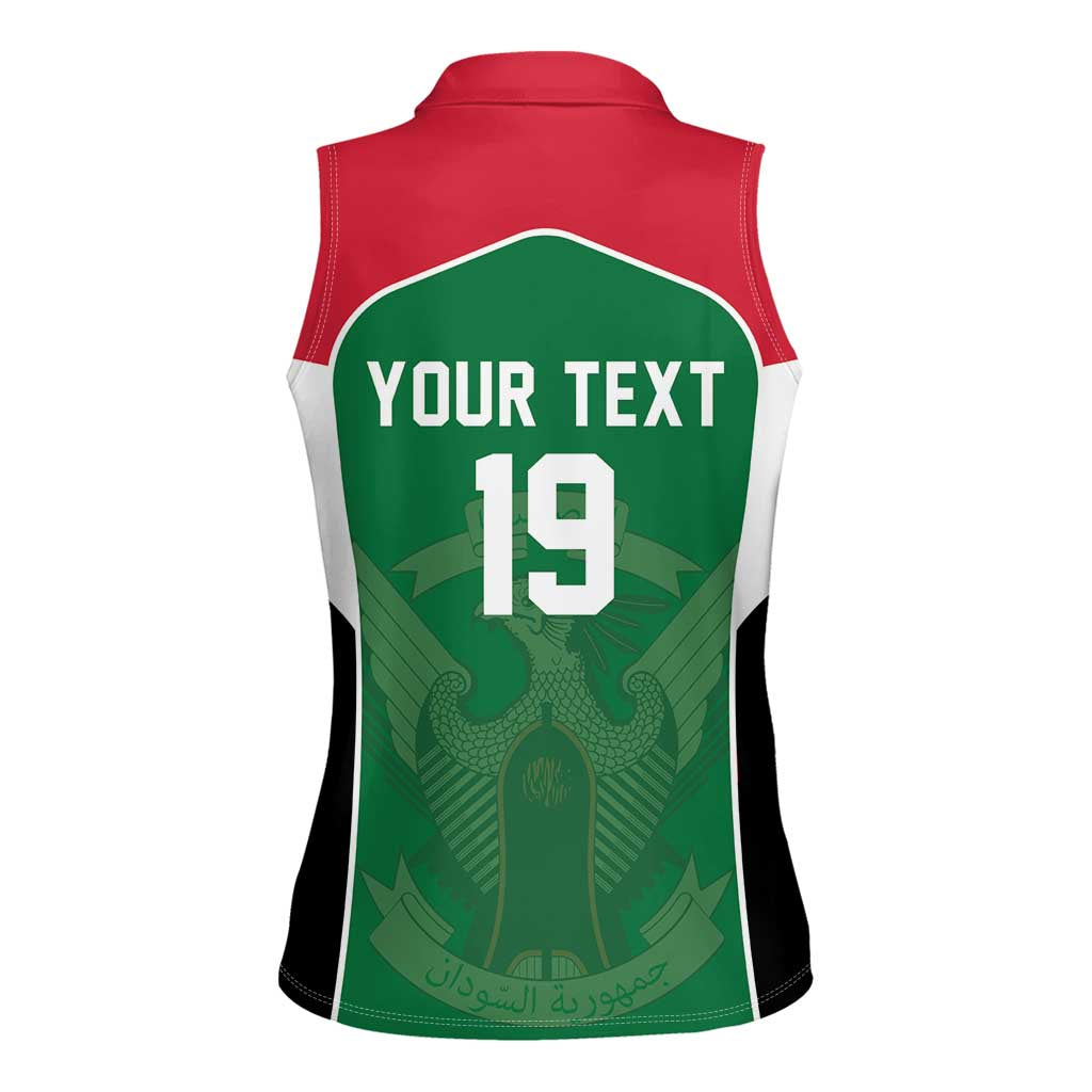 Custom World Football 2026 Iraq Women Sleeveless Polo Shirt Eagle of Saladin Championship Spirit