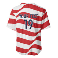 Custom World Football 2026 USA Baseball Jersey Wavy American Flag Stripes Graphic