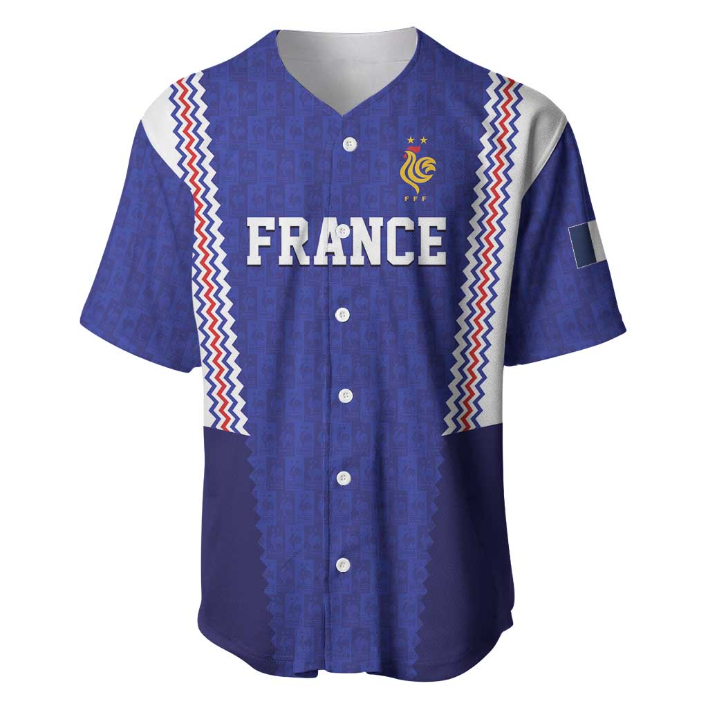 Custom World Football 2026 France Baseball Jersey Allez Les Bleus Go Champions