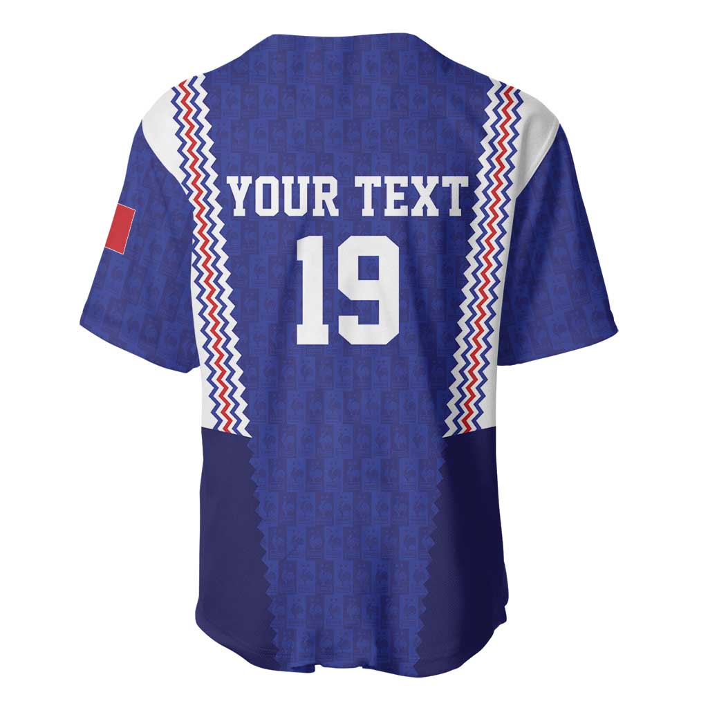 Custom World Football 2026 France Baseball Jersey Allez Les Bleus Go Champions