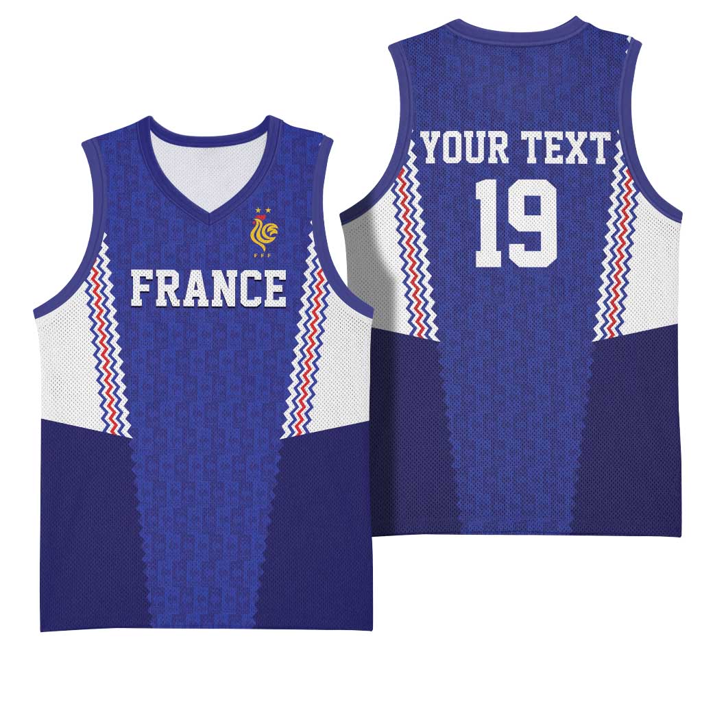 Custom World Football 2026 France Basketball Jersey Allez Les Bleus Go Champions