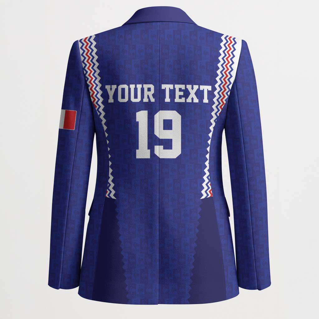 Custom World Football 2026 France Blazer Allez Les Bleus Go Champions