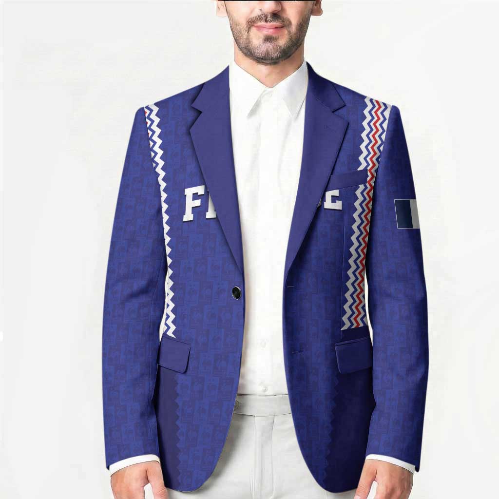 Custom World Football 2026 France Blazer Allez Les Bleus Go Champions
