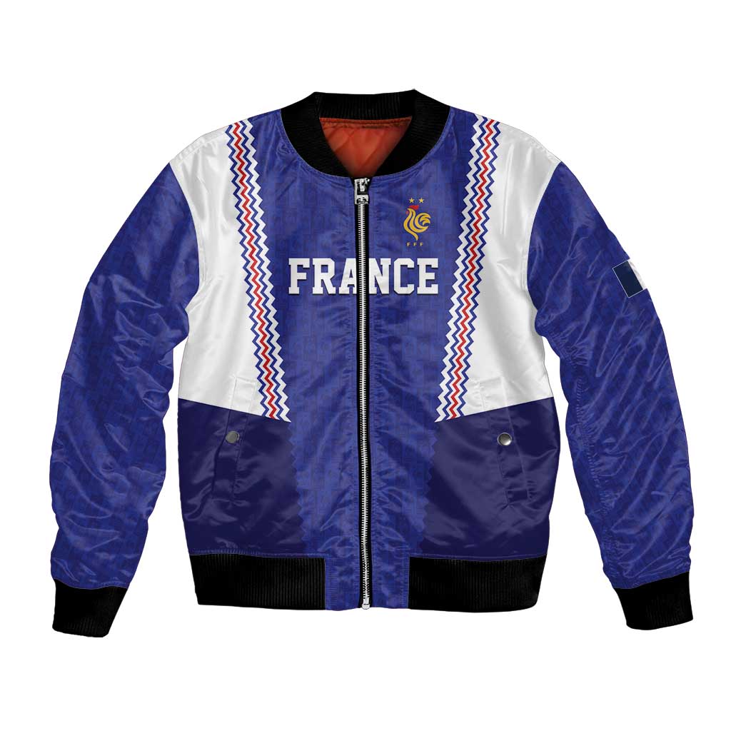 Custom World Football 2026 France Bomber Jacket Allez Les Bleus Go Champions