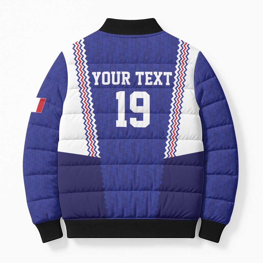 Custom World Football 2026 France Bomber Puffer Jacket Allez Les Bleus Go Champions