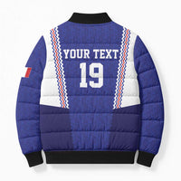 Custom World Football 2026 France Bomber Puffer Jacket Allez Les Bleus Go Champions