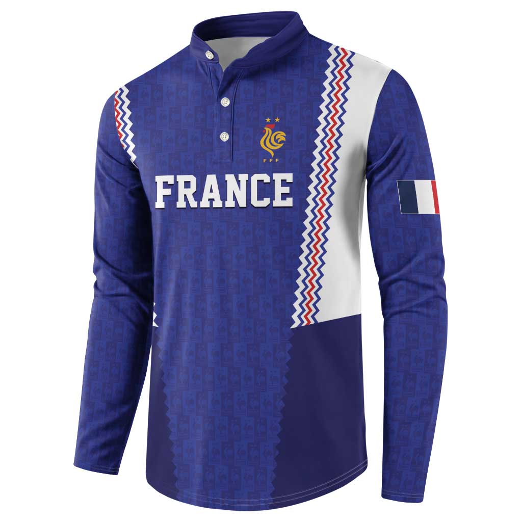 Custom World Football 2026 France Button Sweatshirt Allez Les Bleus Go Champions