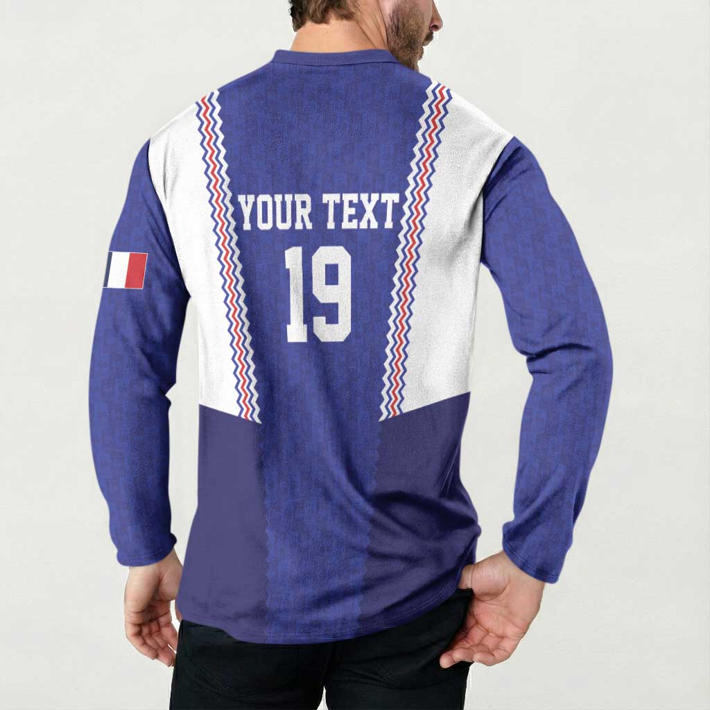 Custom World Football 2026 France Button Sweatshirt Allez Les Bleus Go Champions