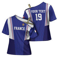 Custom World Football 2026 France Cross Shoulder Shirt Allez Les Bleus Go Champions